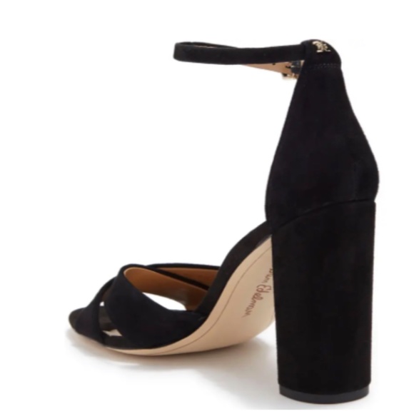 New Sam Edelman Yancy Block Heel Ankle Strap - Picture 2 of 5